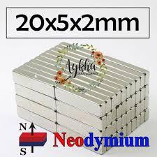 Magnet Neodymium Kotak ukuran 20x5x2 mm N42