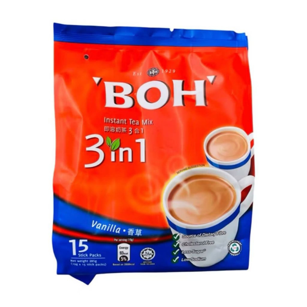 

BOH 3IN1 INSTAN TEA MIX VANILLA SACHET 19G