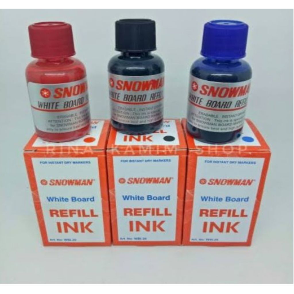 

(1 pcs)Refill spidol/tinta snowman/tinta spidol white board/tinta spidol permanen/refill spidol white board/tinta Snowman marker