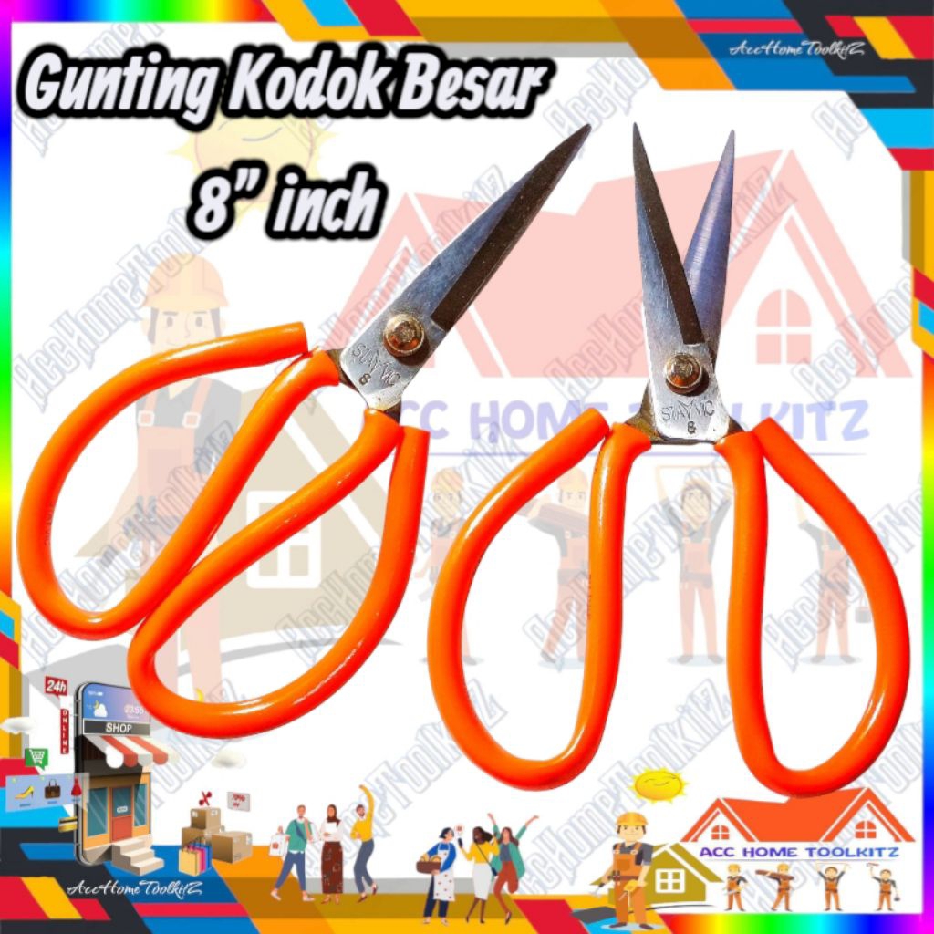 

Gunting Kain / Gunting Kodok / Gunting Kulit / Gunting Serbaguna / Gunting Merah Seng Besi / Gunting Tahu