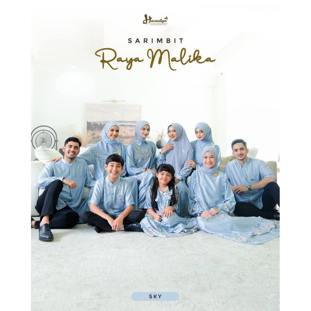 OPEN PRE-ORDER SARIMBIT LEBARAN 2026 RAYA MALIKA HASNALIYA/ BAJU LEBARAN KELUARGA HASNALIYA/ SARIMBI