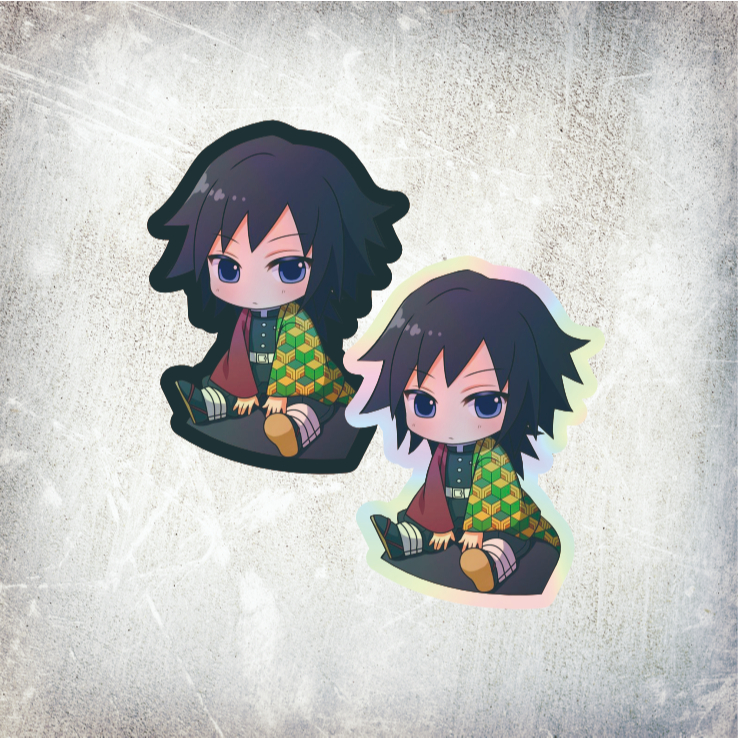 

STICKER HOLOGRAM ANIME TOMIOKA GIYU DEMON SLAYER/KIMETSU NO YAIBA