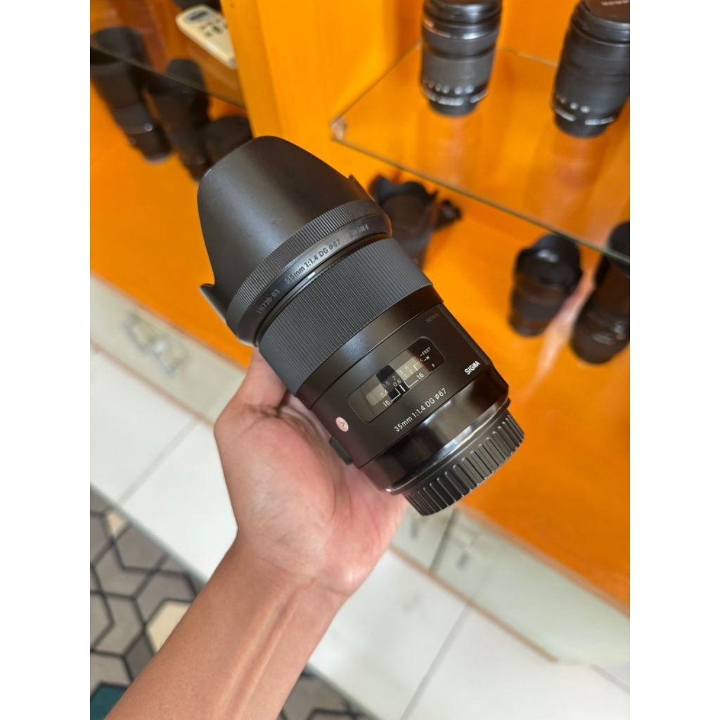 Lensa sigma art 35mm f1.4 For canon