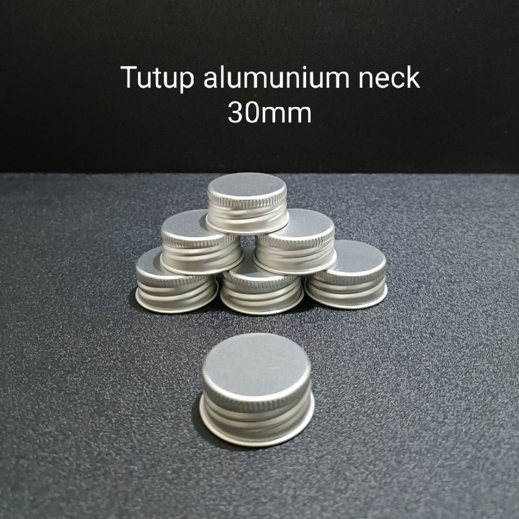 Tutup alumunium ulir neck 30mm