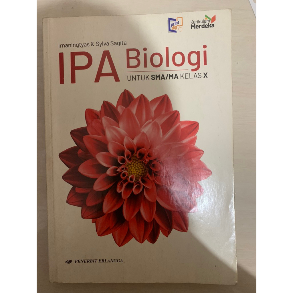 PRELOVED BUKU IPA BIOLOGI KELAS 10 KURIKULUM MERDEKA ERLANGGA