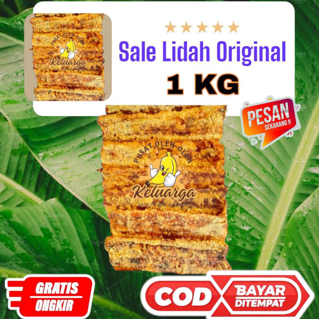

sale pisang lidah original Kemasan 1kg manis madu