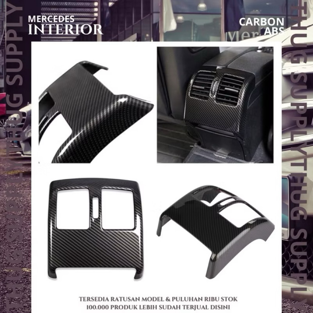 COVER AC W204 CARBON C CLASS TRIM PANEL INTERIOR VENTILASI KARBON MERCY MERCEDES BENZ AMG FRAME KISI