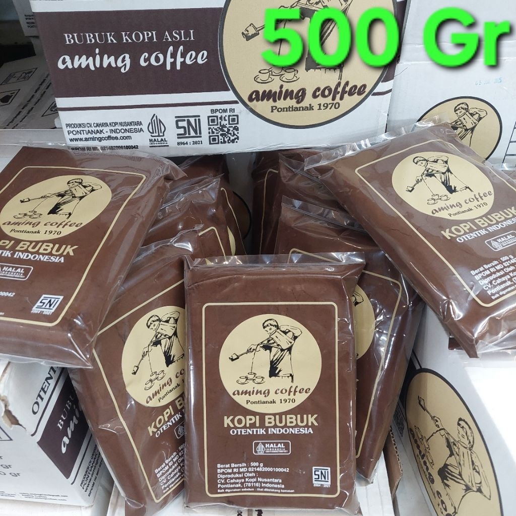 

Kopi Bubuk Aming Khas Pontianak 500 Gram