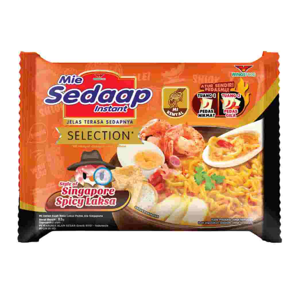 

SEDAAP MIE MI INSTANT KUAH SELECTION RASA SINGAPORE SPICY LAKSA