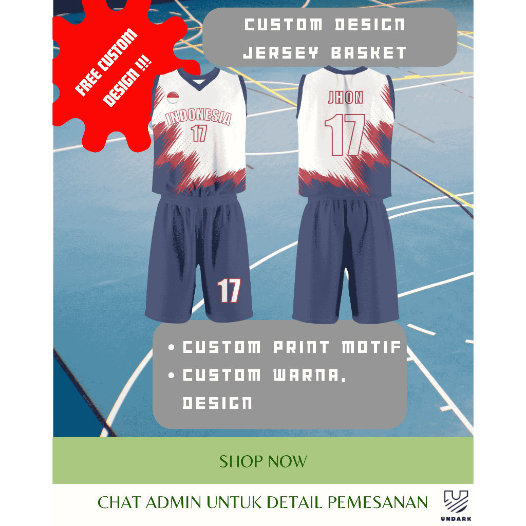 Custom Jersey Basket/Jersey Sepakbola/Jersey Running I Polos atau  Custom Printing Sublimasi Pria Wa