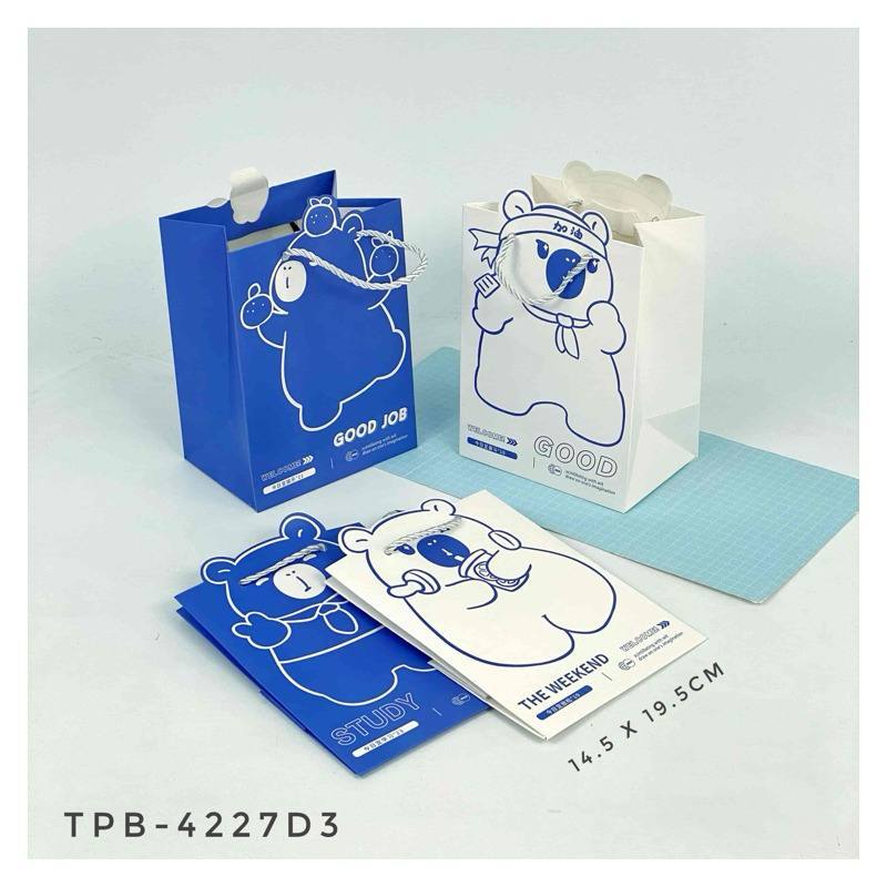 

TPB 4227D3 - ISI 12 PAPERBAG UK 14.5X19.5X10 BTK BERUANG MIX