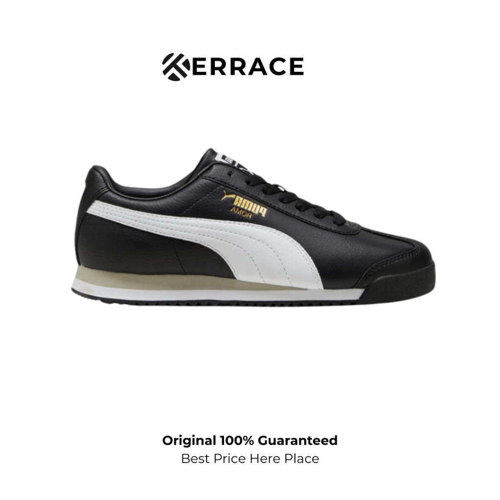 Sepatu Puma Roma Core Black White