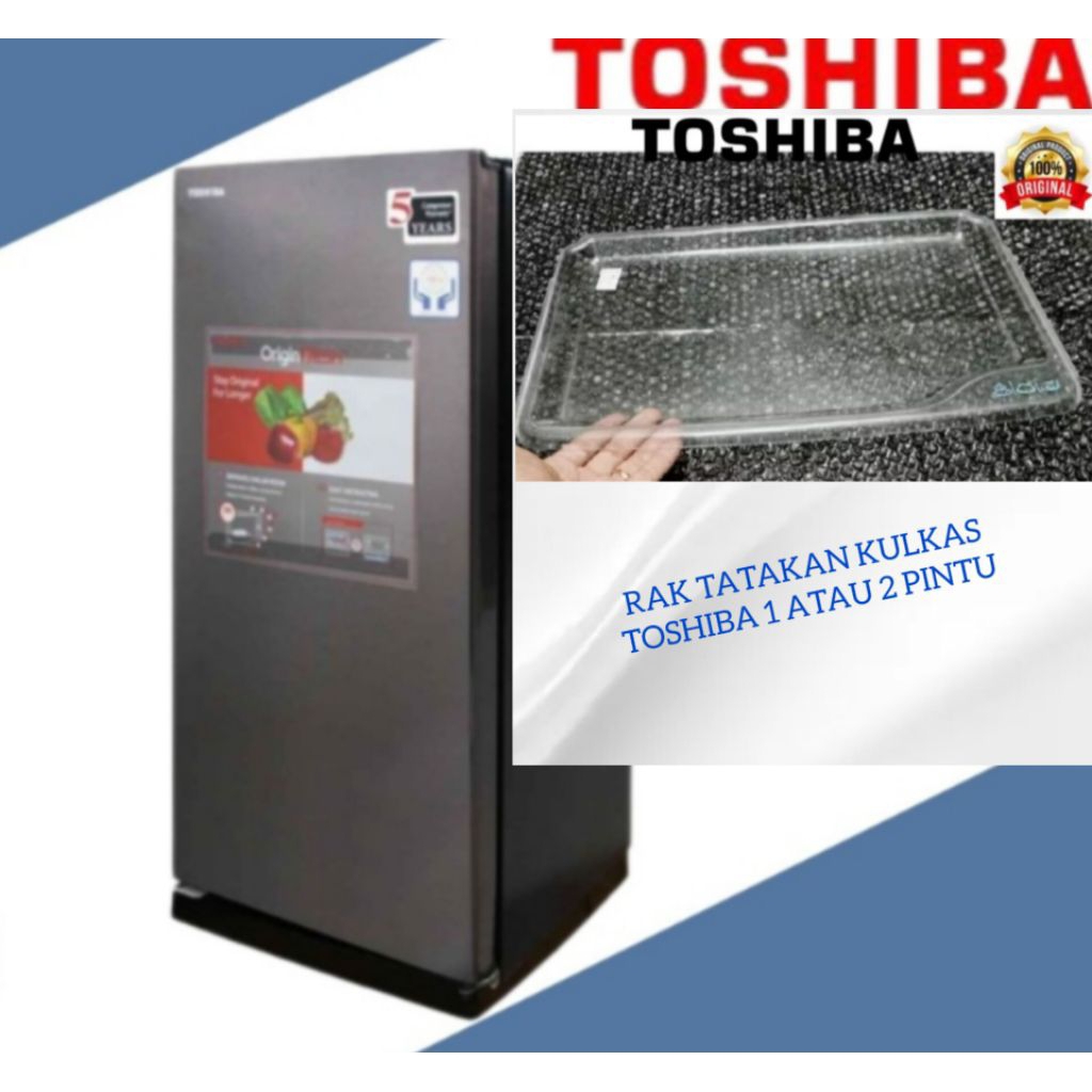 Rak kulkas.rak tatakan kulkas.rak sekat.rak tengah kulkas toshiba glacio 1 atau 2 pintu