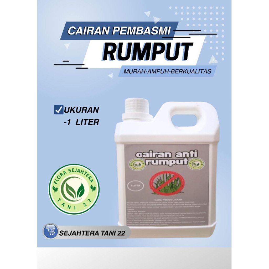 Cairan Anti Rumput Liar – Obat Pembasmi Rumput Liar 100% Ampuh| Isi Ulang 1 Liter