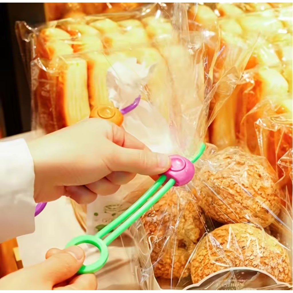M1 Klip Penyegel Makanan Tali Pengikat Sealer Kantong Plastik Makanan