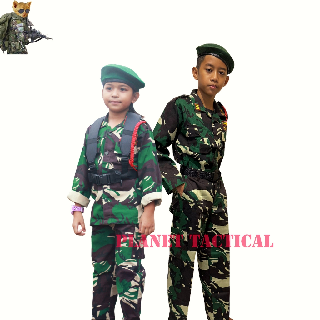 Baju Seragam TNI AD ANAK FULL SET GROSIR