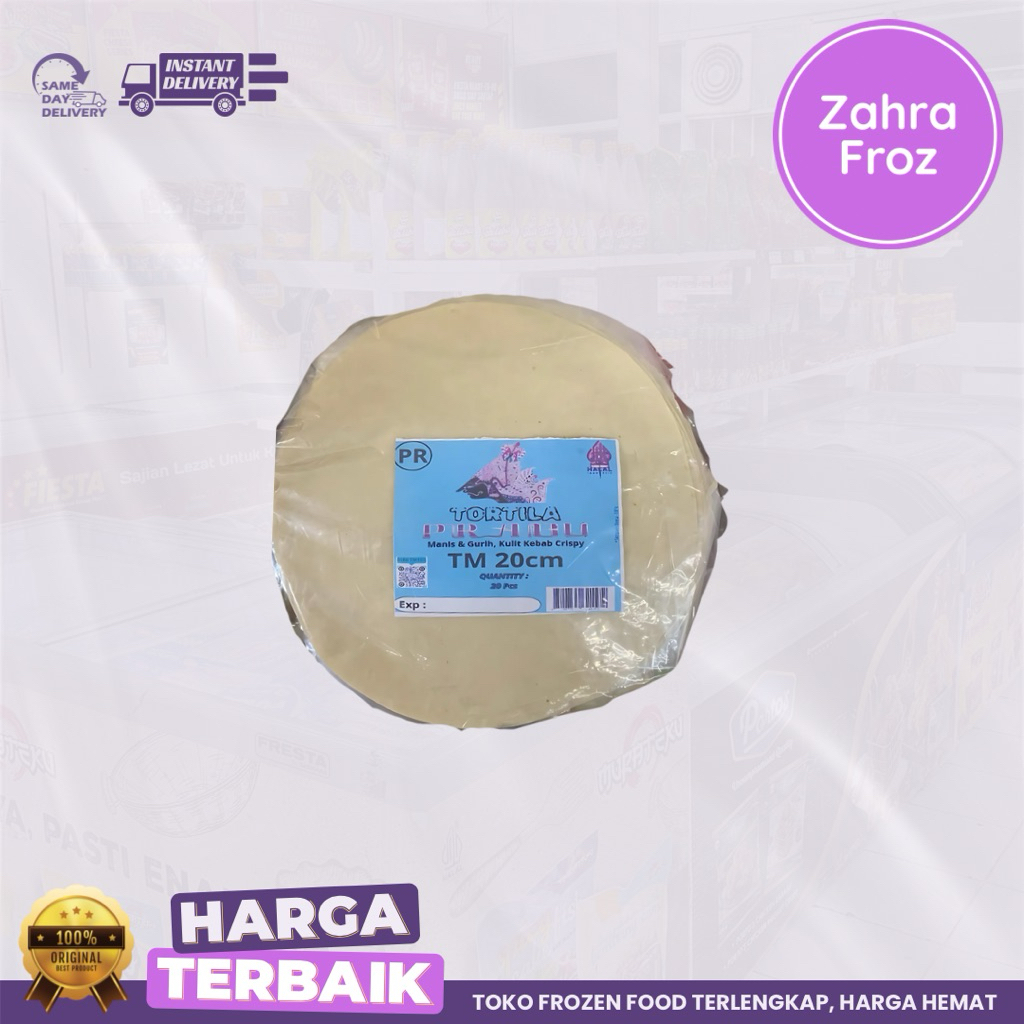 

PRABU TORTILLA KULIT KEBAB 20 CM ISI 20 PCS