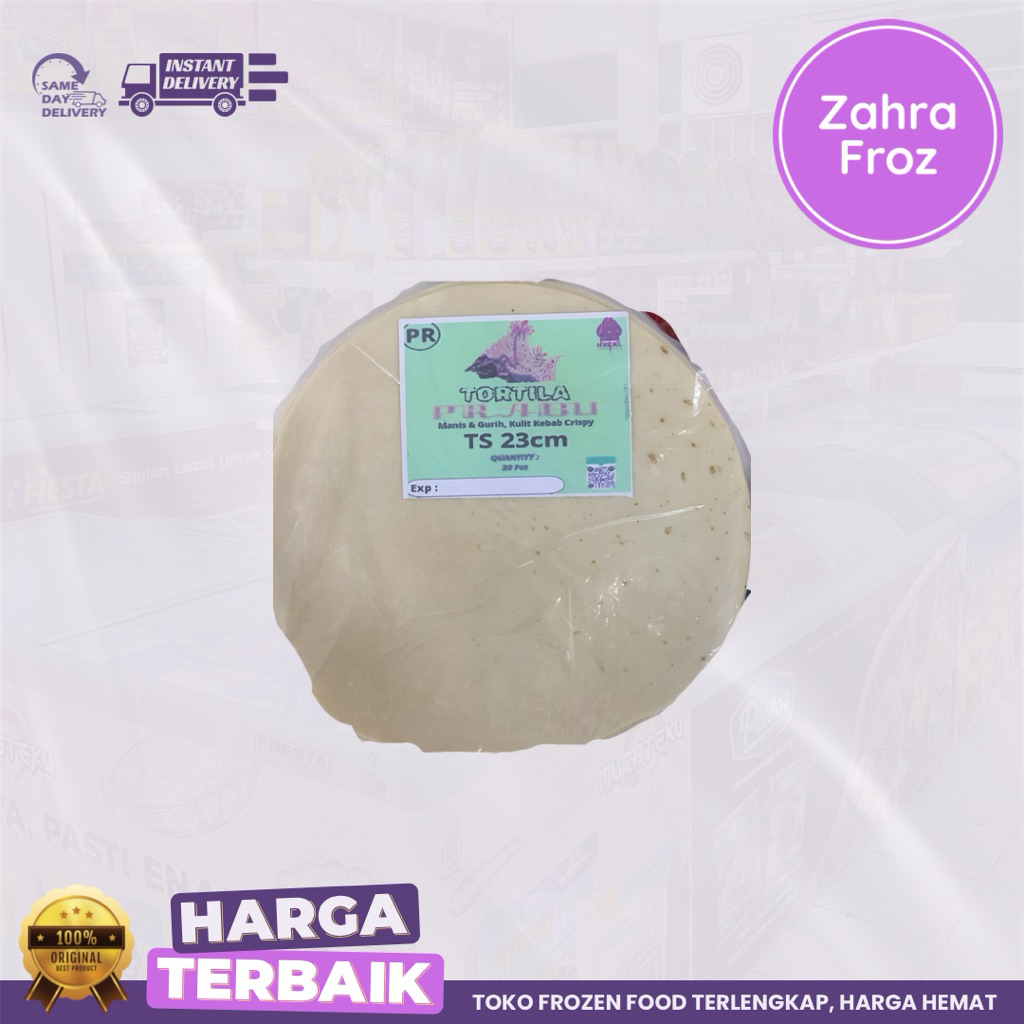 

PRABU TORTILLA KULIT KEBAB 23 CM ISI 20 PCS