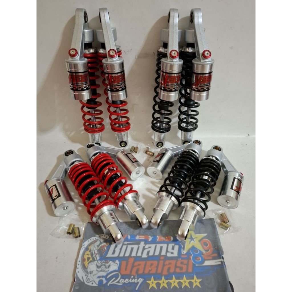 NEW DOUBLE SHOCK ~ SHOCKBREAKER COPY-YSS MODEL GOG RACING DOUBLE TABUNG ATAS UK 280MM -320MM -340MM 