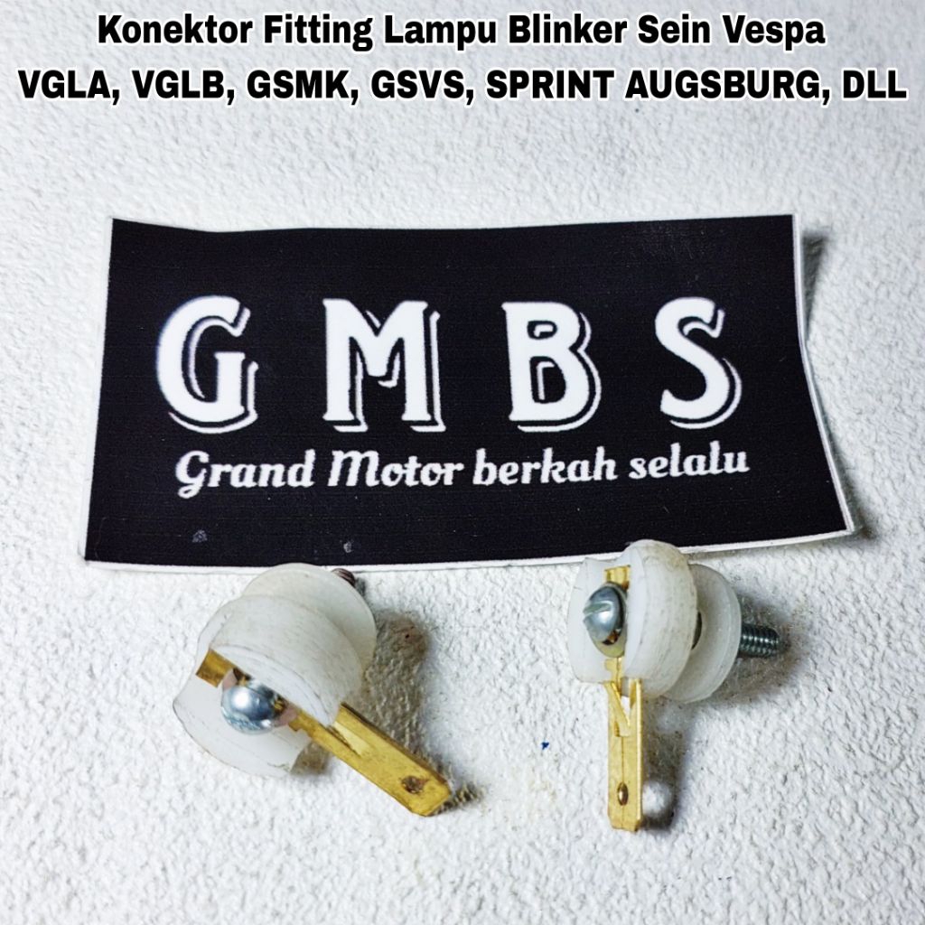 Konektor Fitting Lampu Sein Blinker Hella Vespa VGLA VGLB Kongo GSMK GSVS Sprint Augsburg VBB VNB