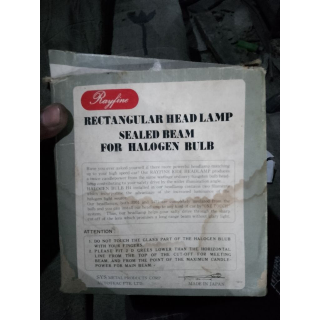 Rayfine Sealed beam/headlamp/seal Beam