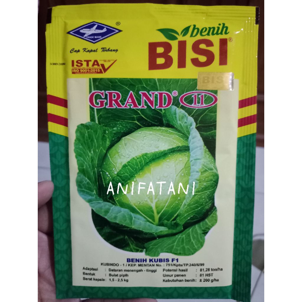 benih kubis GRAND 11 15gram