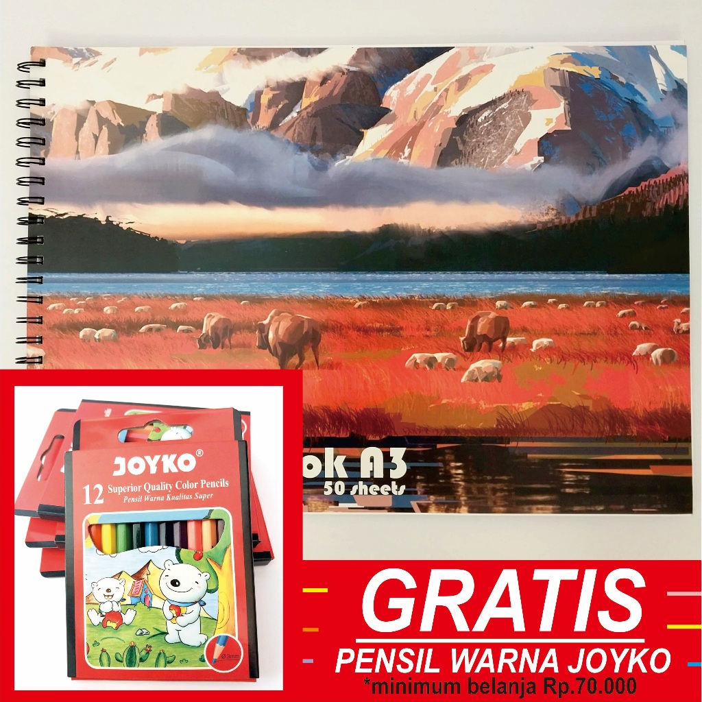 

Drawing Book I Buku Gambar A3 I Isi 50 lembar I DB-A3