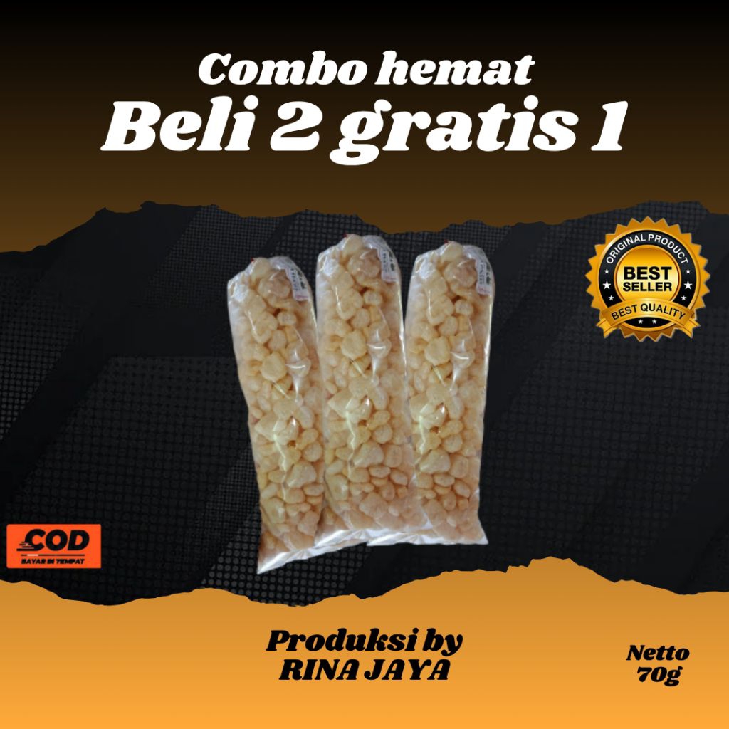 

[BUY 1 GET 1]kerupuk kulit sapi asli /RAMBAK/DOROKDOK