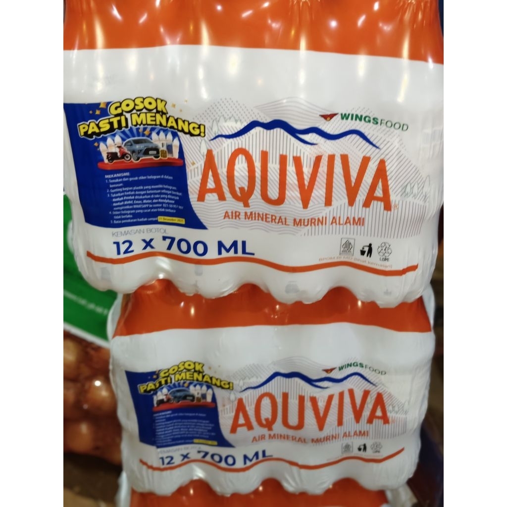 

AQUVIVA AIR MINERAL 700ML 1 PAK ISI 12