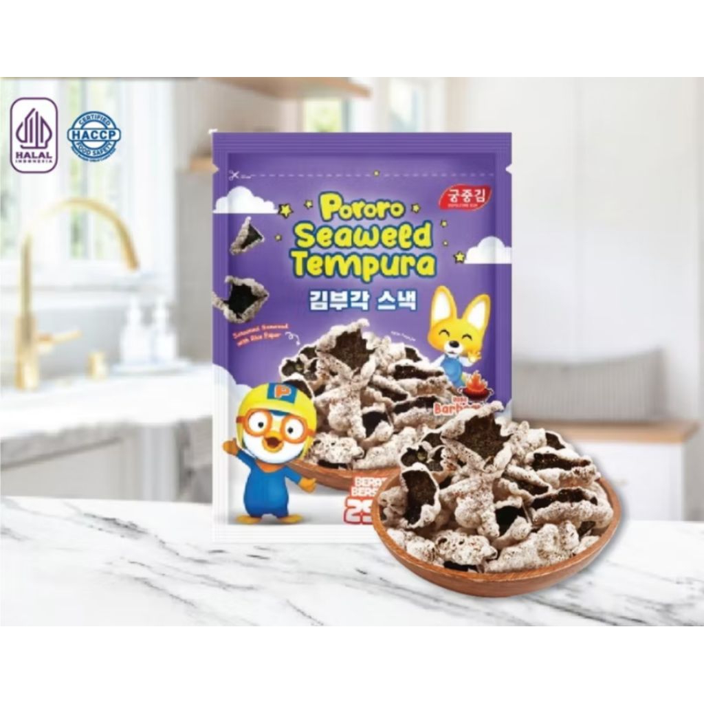 

Pororo seaweed tempura ori / bbq 25 gr
