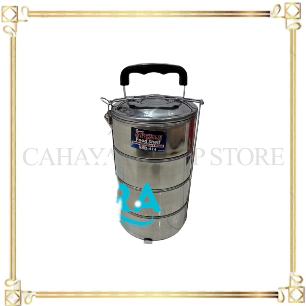 Rantang Susun Stainless Steel / Best Quality Rantang Catering Stainless Steel / 4 Tingkat 14cm & 16c