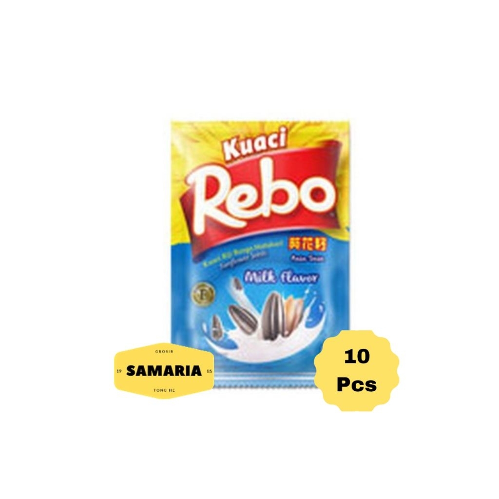 

1 Gantung Kuaci Rebo Milk Flavor Kemasan Renceng 10 Gram (Isi 10 pcs)