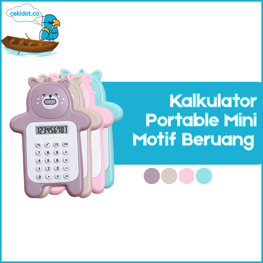 

Cekidot HL0644 Calculator Mini Portable Motif Bear Kalkulator Portable Mini Beruang Kalkulator Unik Kalkulator 8 Digit Mini Portable Kalkulator Beruang Tombol Karet Y1789