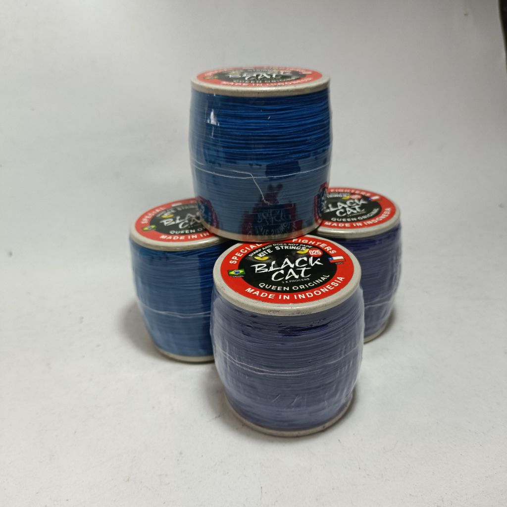 Senar Layangan "Black Cat" Gelasan 0.25 3xProses