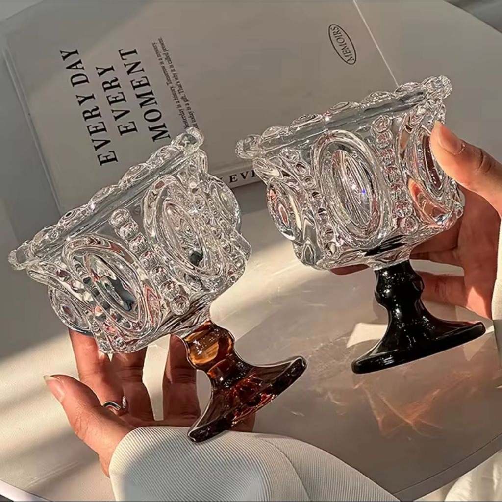 Gelas Kecil Es krim Kristal Gelas Es Krim Kaca Gelas Es Krim Estetik Ice Cream Cup