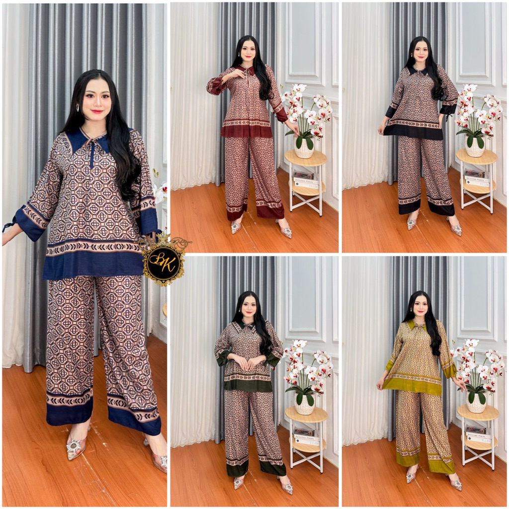 Setelan Lengan Panjang  Ld 120 | Setelan Baju Tidur Jumbo Ld 120| Setelan Lengan Panjang Wanita Jumb