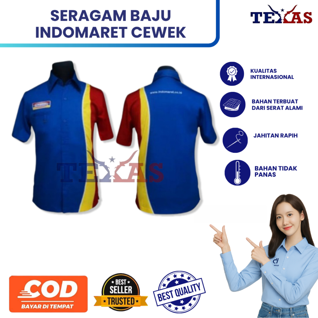 BAJU INDOMARET CEWEK || BAJU SERAGAM INDOMARET CEWEK