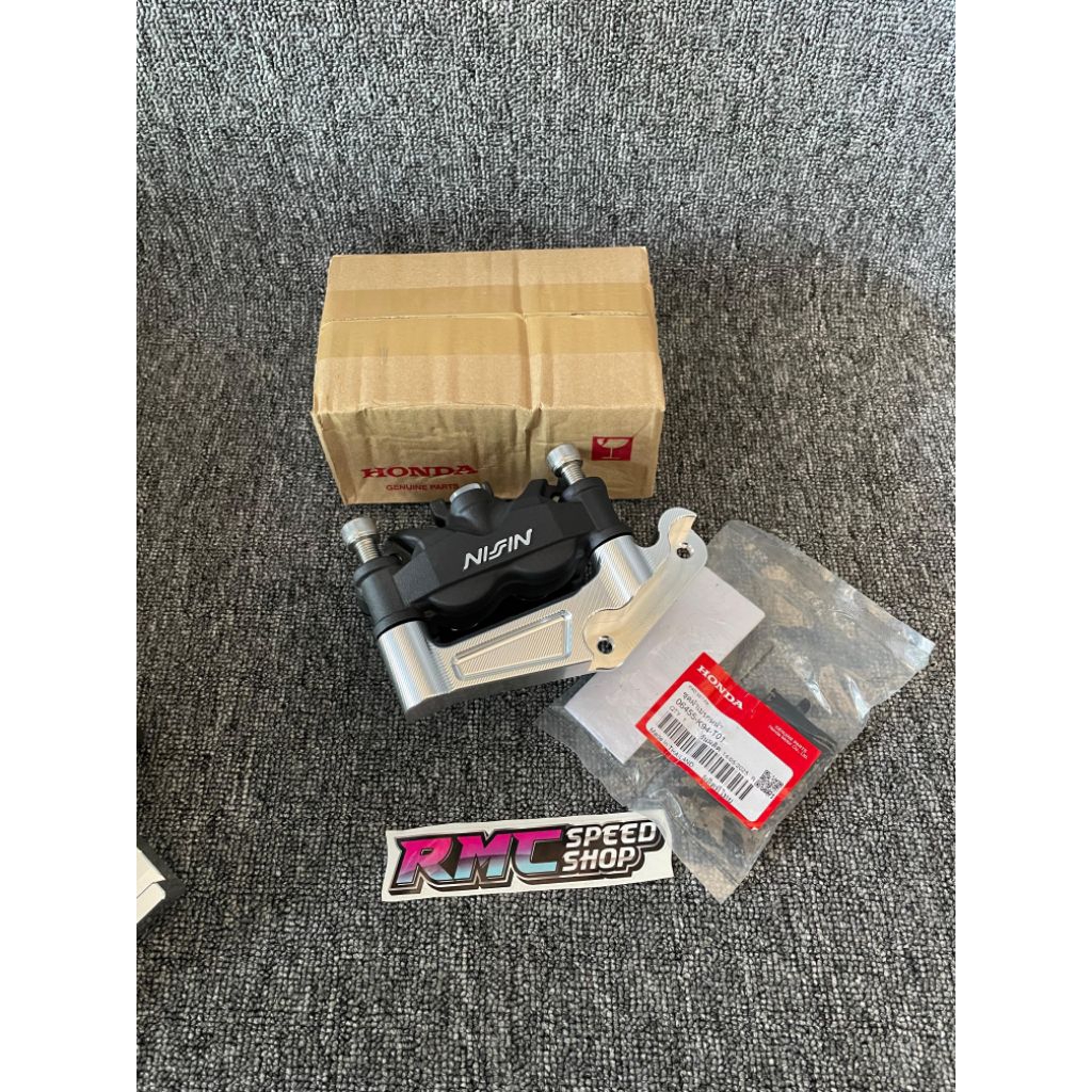 Paket Kaliper Nissin Twin Africa Original Set Breket  dan Baut Ninja R Ninja SS Ninja RR