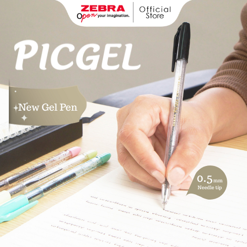 

Zebra Pic Gel Cap Style Pen – Pulpen Gel Hitam Halus & Nyaman | Desain Transparan Glitter 4 Warna | Nyaman untuk Sekolah, Kantor, Kuliah