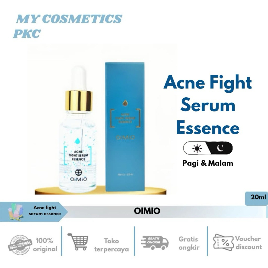 OIMIO SERUM ANTI ACNE| bpom AMAN ATASI JERAWAT MERADANG KULIT BEBAS JERAWAT KULIT CERAH GLOWING 20ml
