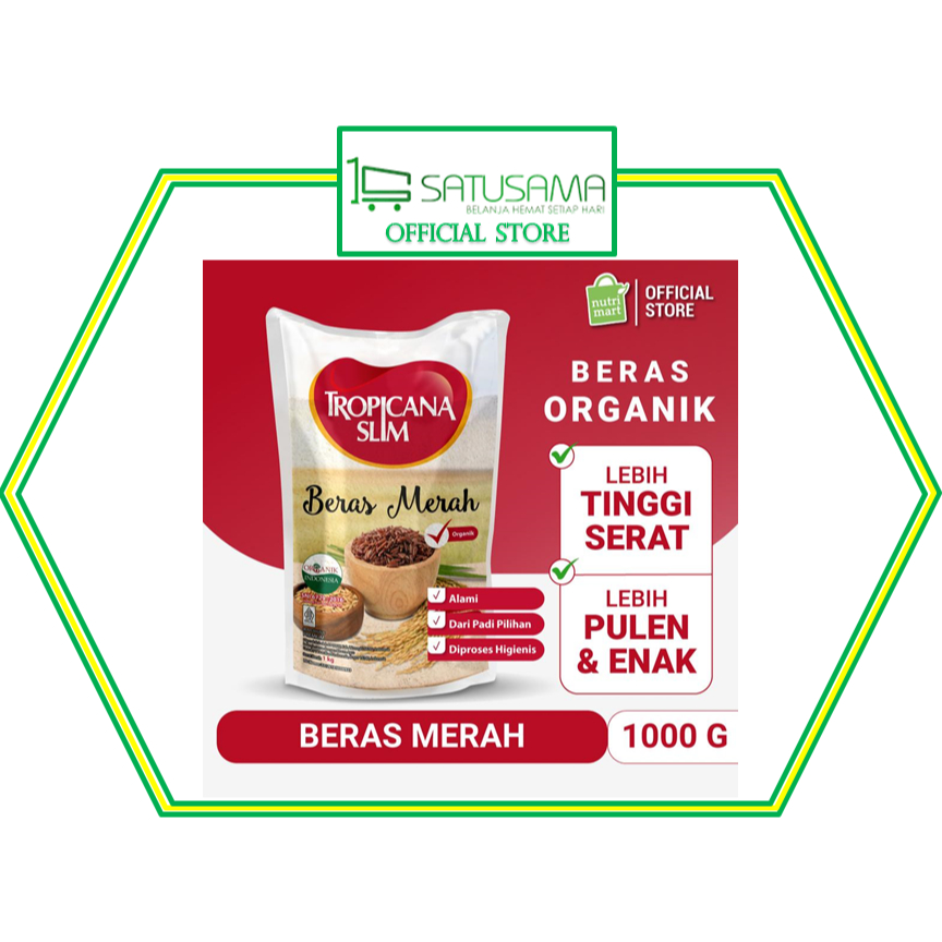 

TROPICANA SLIM BERAS MERAH ORGANIK 1 KG