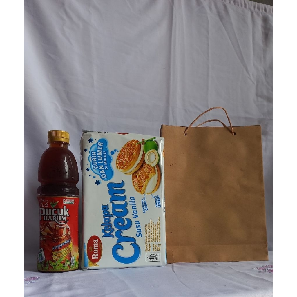 

(ISI 50PCS)PAPER BAG/TAS KERTAS/TAS SOVENIR UKURAN TANGGUNG POLOS