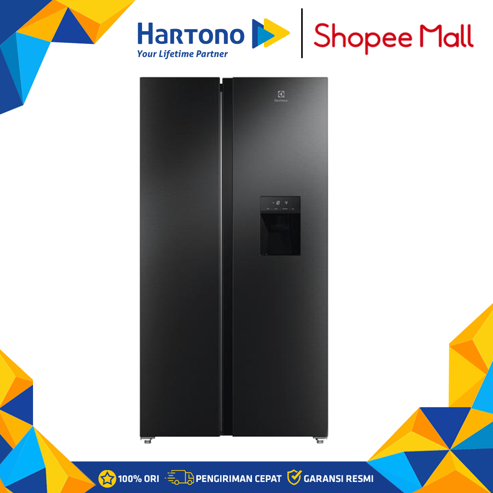 Electrolux 571L Kulkas Side By Side 700 Series Refrigerator ESE5740BB / ESE5740 BB / ESE 5740 BB