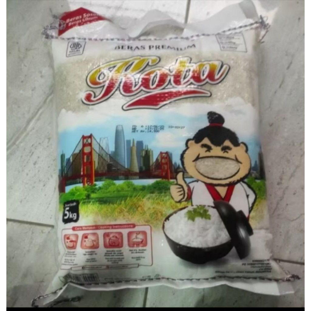 

Beras Kota Kemasan 5kg