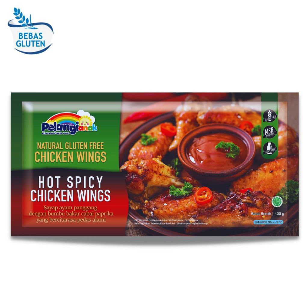 

Pelangi - Chicken Wings Gluten Free Sehat Bergizi