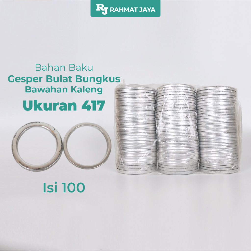 Rahmat Jaya Gesper Bungkus Bulat Ukuran 417 Diameter 5 cm Kepala Ikat Pinggang Kain Custom