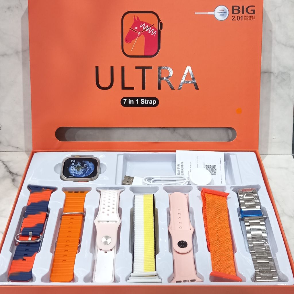 (Toko Ricoh) Smart Watch Ultra Konek App Hiwatch Pro