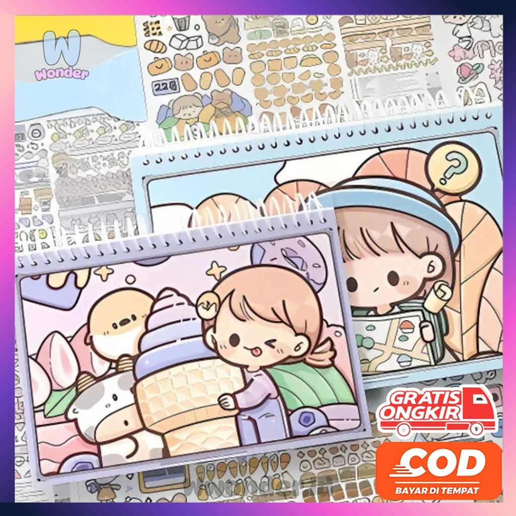 

WW Buku Polos Buat Koleksi Stiker Free 1 Lembar Stiker TLD58