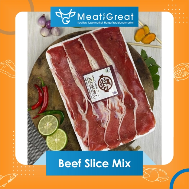 

Slice Beef Mix – Campuran Daging Sapi Iris | Siap Masak – Meat & Great