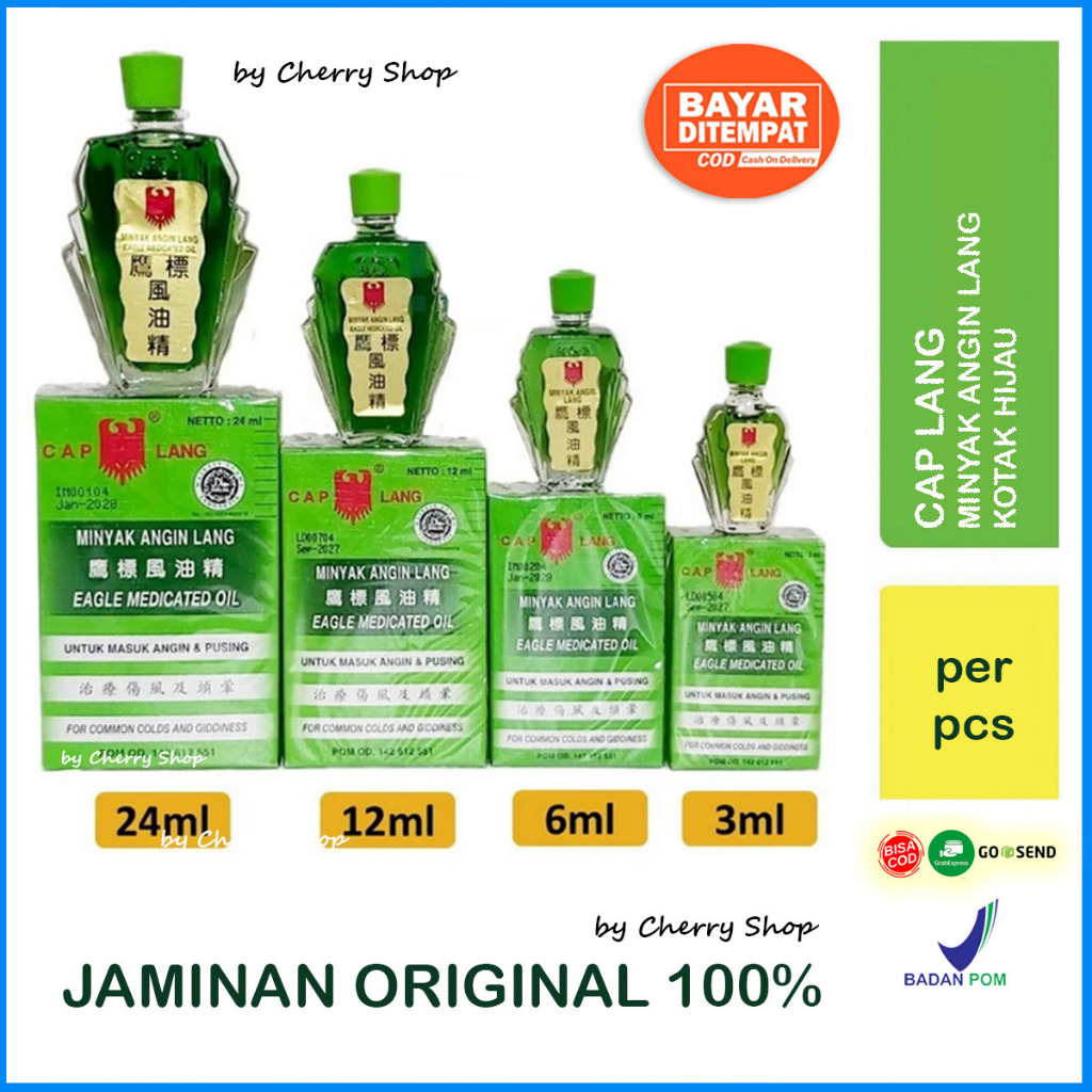 Cap Lang Minyak Angin Lang Eagle Medicated Oil Masuk Angin Pusing By Cherry Shop Minyak Angin Eucaly